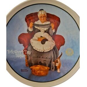 Vintage Norman Rockwell Mother's Day 1985 Limited Edition Collector Plate